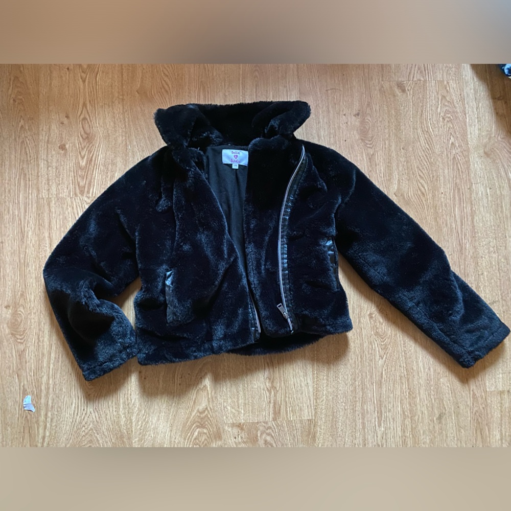 💙3/15 Black Faux Fur Coat